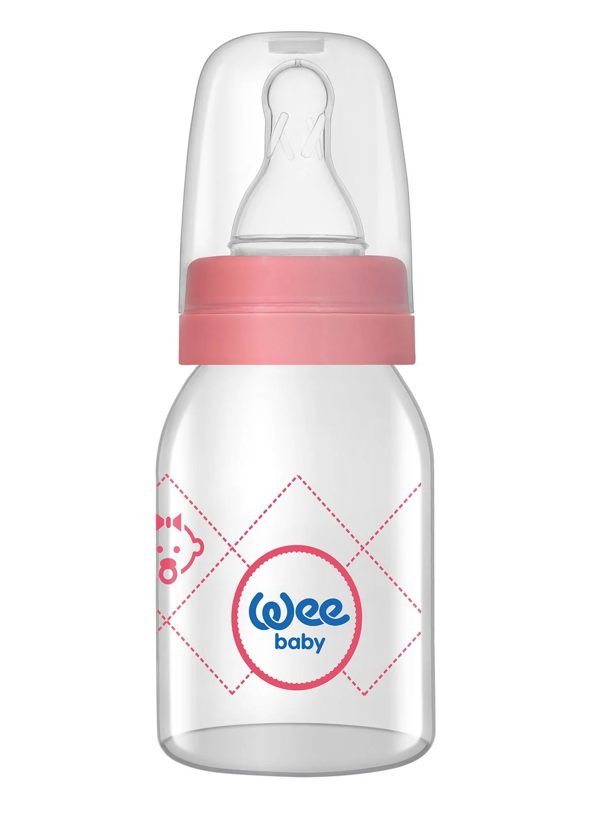 Wee Baby Sılıkon Klasık Kıraz Uclu Cam Bıberon 125 ml
