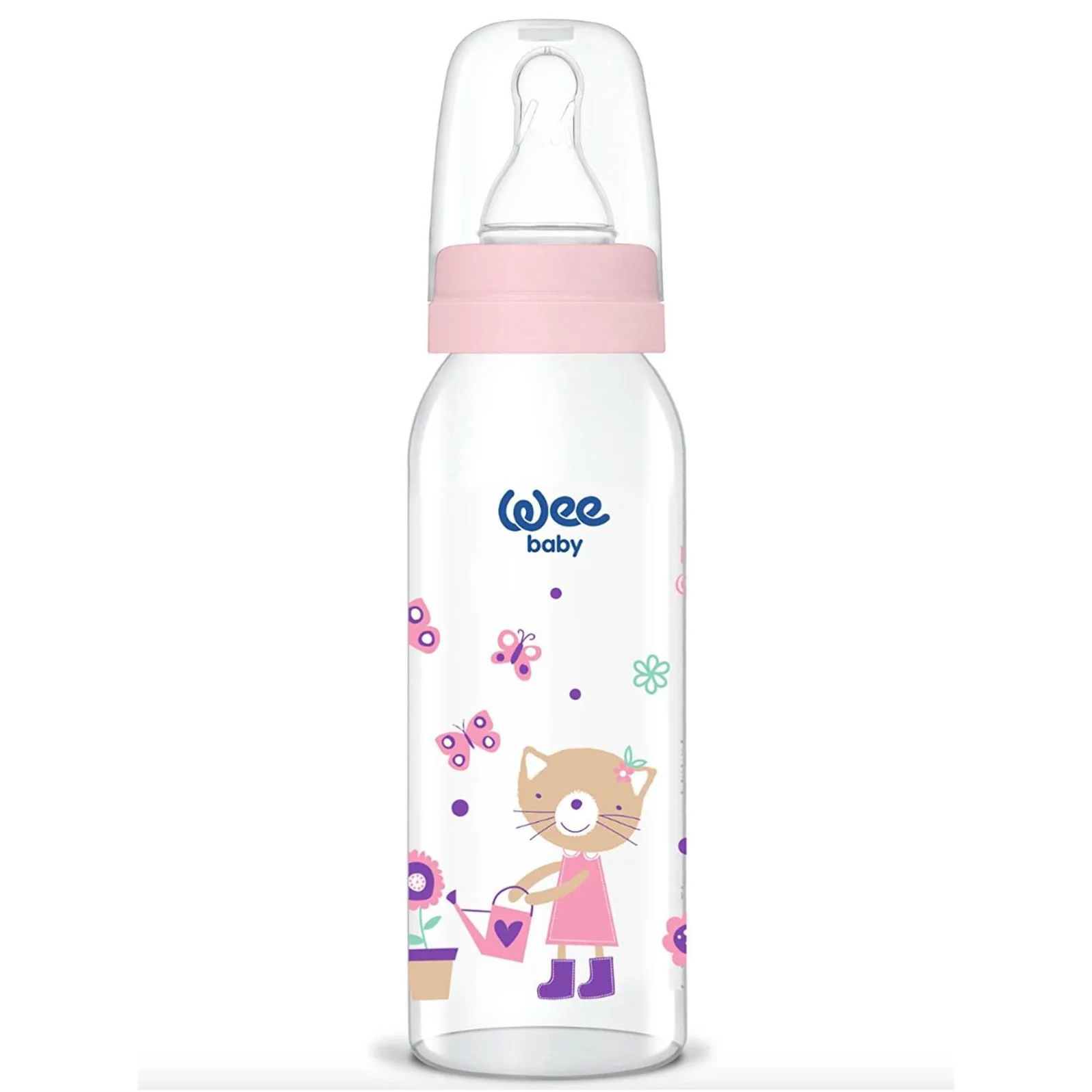 Wee Baby  Sılıkon Klasık Kıraz Uclu Cam Bıberon 250 ml - Image 8