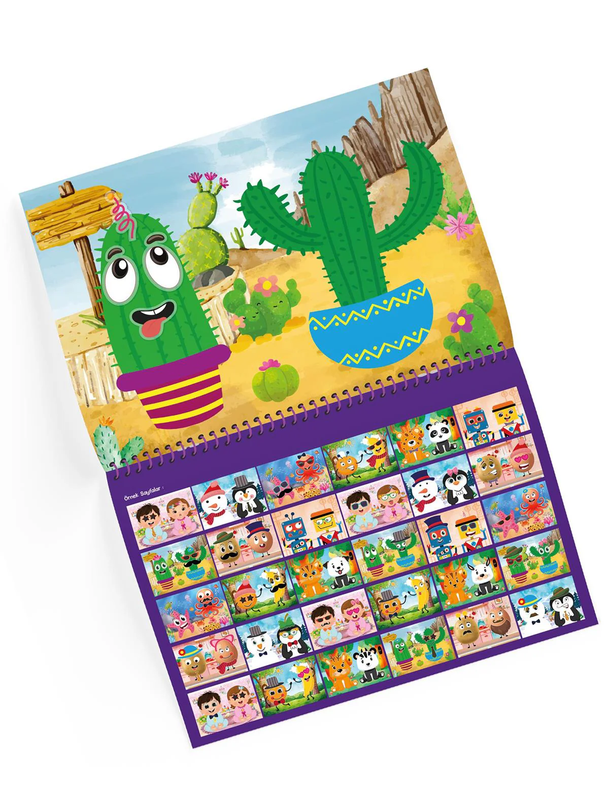 Yükselen Zeka Tükenmeyen Sticker Kitabım - Eğlenceli Yüzler - Image 2